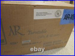 Acoustic Research AR-XB Turntable In VG Condition Wt Original Box, Instructions