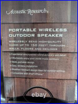Acoustic Research AW825 Wireless Outdoor Portable Speaker /Transmitter Acoustic Research AW825 Wireless Outdoor Portable Speaker /Transmitter
