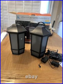 Acoustic Research AWS63 Mainstreet Indoor Outdoor Speakers With Transmitter