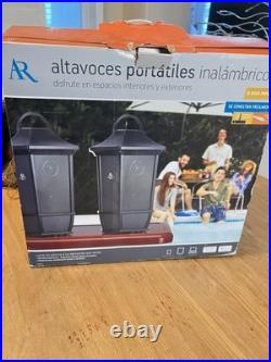 Acoustic Research AWS63 Mainstreet Indoor Outdoor Speakers With Transmitter