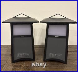 Acoustic Research AWSF100 Lantern Speakers Outdoor Bluetooth Rechargeable Pair