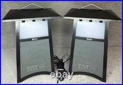 Acoustic Research AWSF100 Lantern Speakers Outdoor Bluetooth Rechargeable Pair