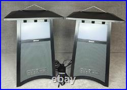 Acoustic Research AWSF100 Lantern Speakers Outdoor Bluetooth Rechargeable Pair