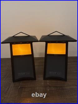 Acoustic Research AWSF100 Lantern Speakers Outdoor Bluetooth Rechargeable Pair