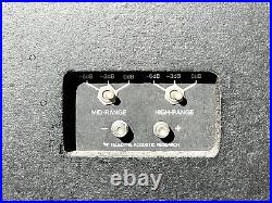 Acoustic Research Ar-11 Vintage Speakers Refoamed