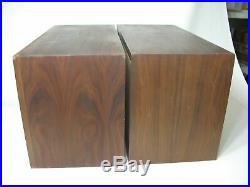 Acoustic Research Ar-3a Speakers Pair (2 Units) Vintage Alinco Woofer Wood Finis