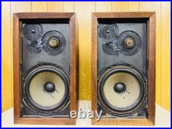 Acoustic Research Ar-3a Vintage 3-way Speakers Pair Oiled Walnut Japan As Is