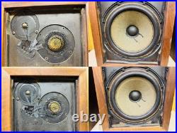 Acoustic Research Ar-3a Vintage 3-way Speakers Pair Oiled Walnut Japan As Is