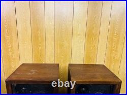 Acoustic Research Ar-3a Vintage 3-way Speakers Pair Oiled Walnut Japan As Is