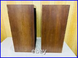 Acoustic Research Ar-3a Vintage 3-way Speakers Pair Oiled Walnut Japan As Is