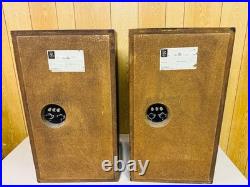 Acoustic Research Ar-3a Vintage 3-way Speakers Pair Oiled Walnut Japan As Is