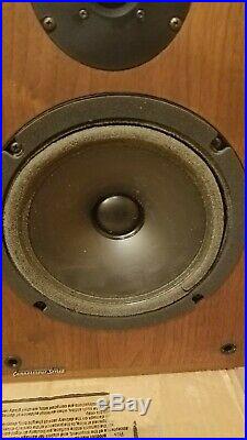 Acoustic Research Connoisseur 20 Speakers Vintage withOrig Box NEED FOAM SURROUNDS