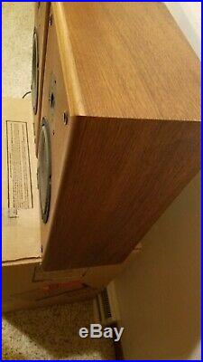 Acoustic Research Connoisseur 20 Speakers Vintage withOrig Box NEED FOAM SURROUNDS