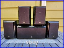 Acoustic Research HC6 Speaker Set of 5 withCenter Channel Home Theater Piano Black