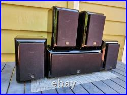 Acoustic Research HC6 Speaker Set of 5 withCenter Channel Home Theater Piano Black