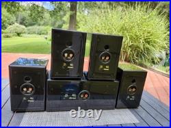 Acoustic Research HC6 Speaker Set of 5 withCenter Channel Home Theater Piano Black