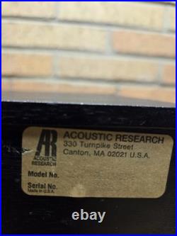 Acoustic Research Holographic Imaging Series Center Speaker MC1 Made In USA C. 1