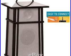 Acoustic Research Mission Style Indoor Outdoor Wireless Speaker Black Rich Sound