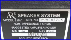 Acoustic Research Model 218V Free shipping