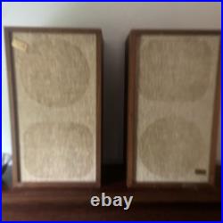 Acoustic Research Model AR-2AX Wooden Speakers Pair Of 2 Tested Working