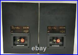 Acoustic Research Performance Black AR-215 PS Bookshelf Speakers 8 Ohms Tested