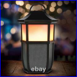 Acoustic Research Portable Outdoor Wireless & Bluetooth Speaker WithLEDFlame Light