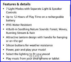 Acoustic Research Portable Outdoor Wireless & Bluetooth Speaker WithLED Light