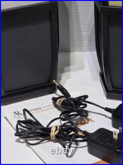 Acoustic Research Portable Outdoor Wireless Speaker, Black, AWSF9R with Light