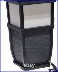 Acoustic Research Portable Outdoor Wireless Speaker, Black, AWSF9R with Light