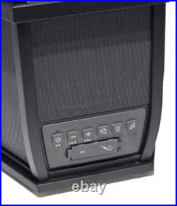 Acoustic Research Portable Outdoor Wireless Speaker, Black, AWSF9R with Light