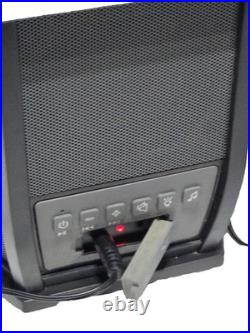 Acoustic Research Portable Outdoor Wireless Speaker, Black, AWSF9R with Light