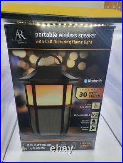 Acoustic Research Portable Wireless Bluetooth Speaker withFlickering Flame Light
