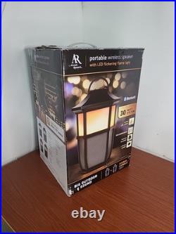 Acoustic Research Portable Wireless Bluetooth Speaker withFlickering Flame Light