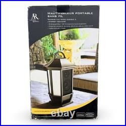 Acoustic Research Portable Wireless Indoor Outdoor Lantern Speaker w Transmitter