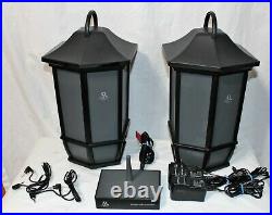 Acoustic Research Portable Wireless Speakers Pair WS2PK63 Indoor/Outdoor Nice