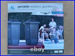 Acoustic Research Portable Wireless Speakers WS2PK63. New Open Box