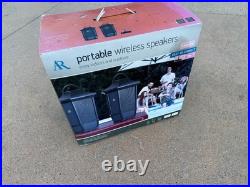 Acoustic Research Portable Wireless Speakers WS2PK63. New Open Box