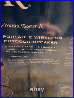 Acoustic Research Speaker AW825 Wireless Outdoor Portable NEW IN BOX