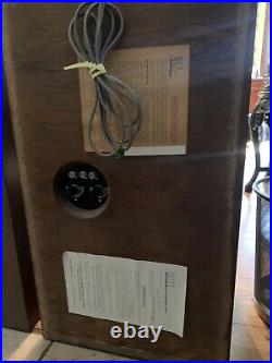 Acoustic Research Speakers AR-3 Vintage UNTOUCHED One Owner withOriginal Receipt