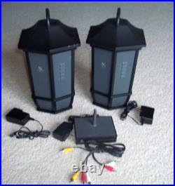 Acoustic Research Speakers WS2PK63 Lantern Black Speakers withTransmitter+Adapters