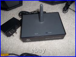 Acoustic Research Speakers WS2PK63 Lantern Black Speakers withTransmitter+Adapters