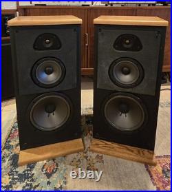 Acoustic Research TSW510 Floorstanding Speakers Pair Black with Wood