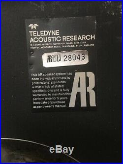Acoustic Research Teledyne Ar18 Ej Speakers Bookshelf Monitors 4repair Working