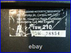 Acoustic Research / Teledyne TSW 210 Speakers