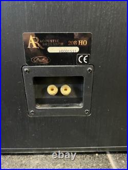 Acoustic Research Vintage AR 208 HO Bookshelf Speakers Pair Matching Serial #'s Acoustic Research Vintage AR 208 HO Bookshelf Speakers Pair Matching Serial #'s