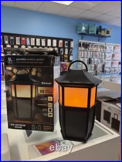 Acoustic Research Wireless Bluetooth Indoor Outdoor Speaker Flickering Light