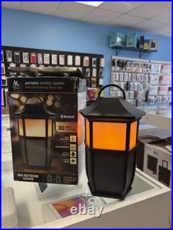 Acoustic Research Wireless Bluetooth Indoor Outdoor Speaker Flickering Light