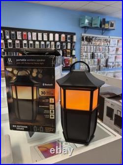 Acoustic Research Wireless Bluetooth Indoor Outdoor Speaker Flickering Light
