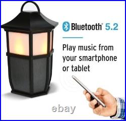Acoustic Research Wireless Bluetooth Indoor Outdoor Speaker Flickering Light