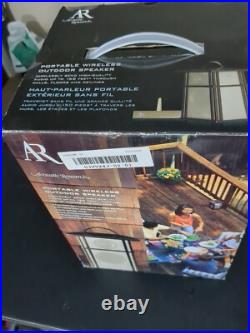 Acoustic Research Wireless Indoor Outdoor Portable Speakers Bronze Model AW825